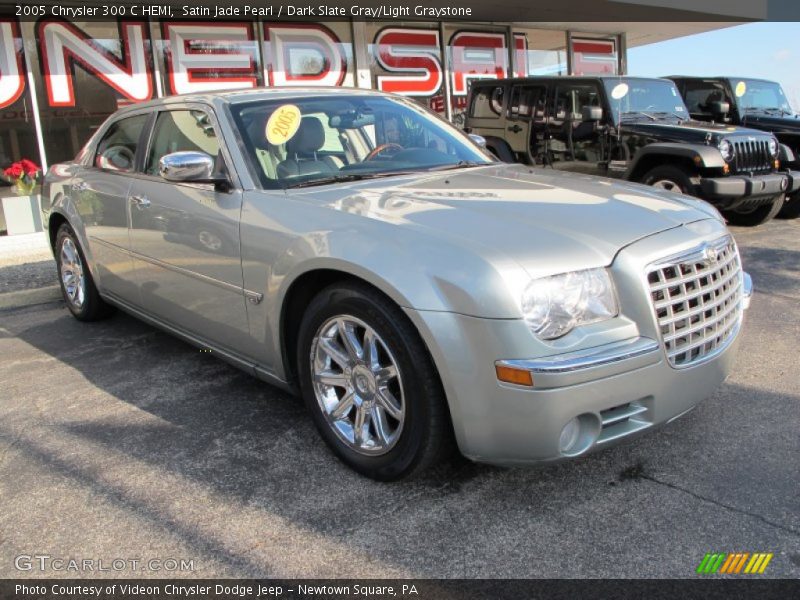 Satin Jade Pearl / Dark Slate Gray/Light Graystone 2005 Chrysler 300 C HEMI