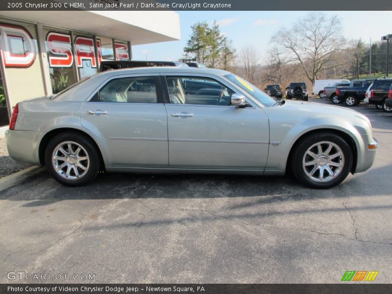 Satin Jade Pearl / Dark Slate Gray/Light Graystone 2005 Chrysler 300 C HEMI