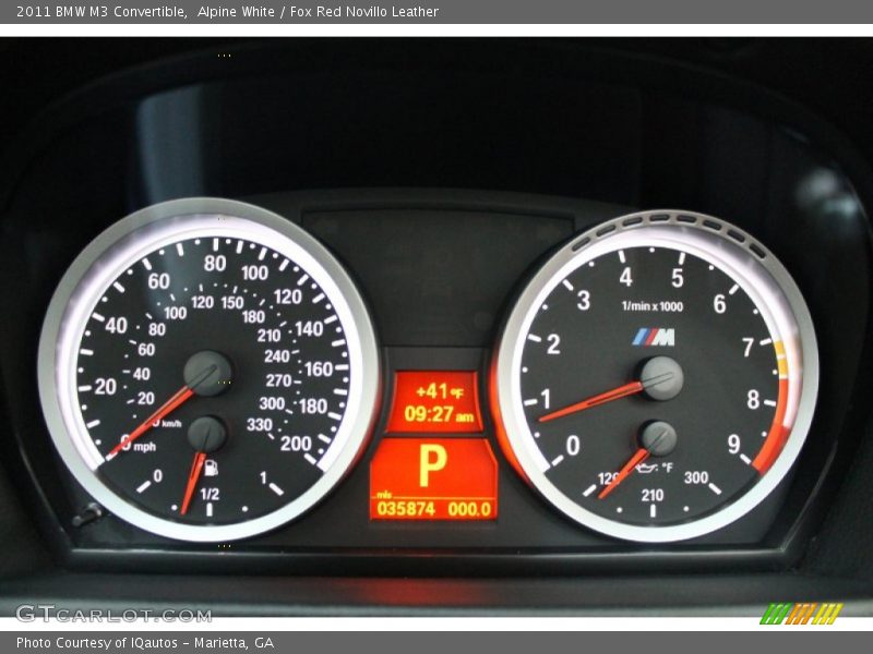  2011 M3 Convertible Convertible Gauges