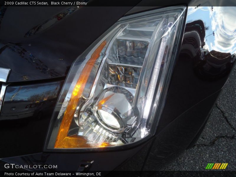 Black Cherry / Ebony 2009 Cadillac CTS Sedan