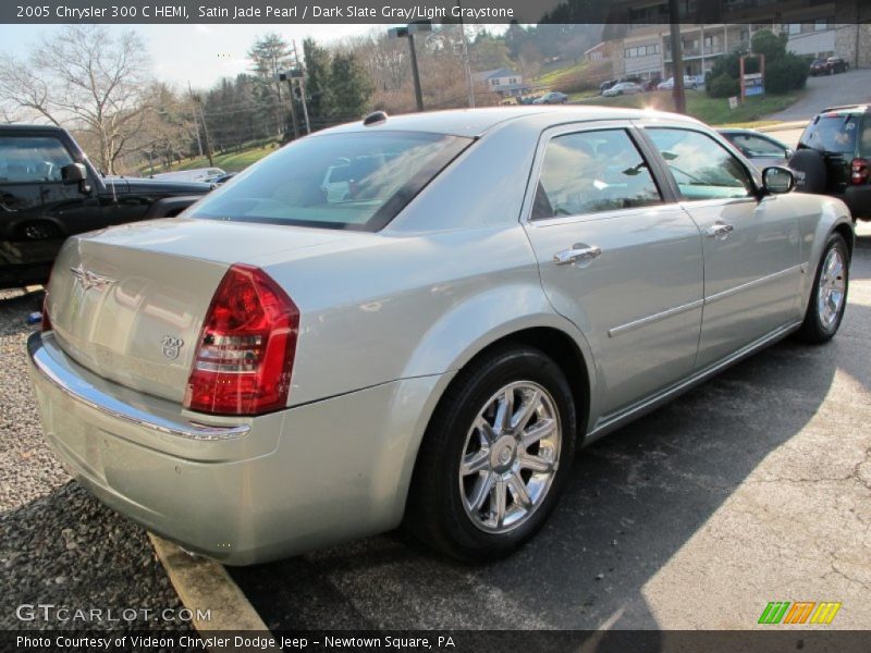 Satin Jade Pearl / Dark Slate Gray/Light Graystone 2005 Chrysler 300 C HEMI