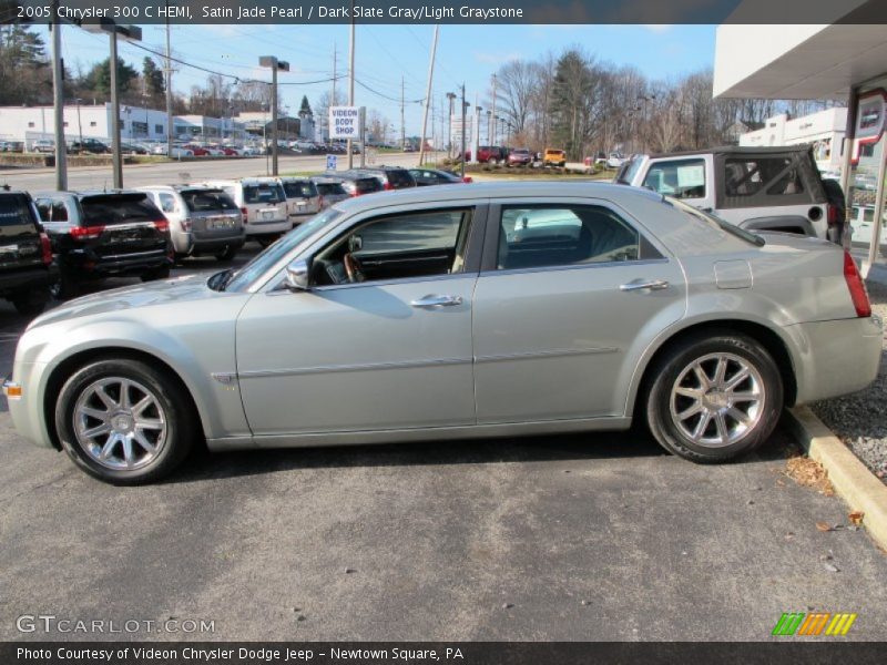 Satin Jade Pearl / Dark Slate Gray/Light Graystone 2005 Chrysler 300 C HEMI