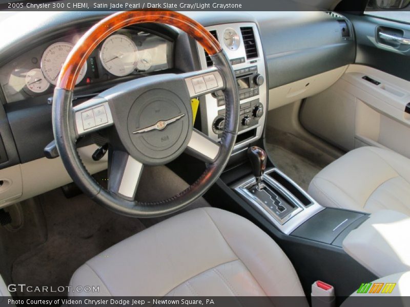Satin Jade Pearl / Dark Slate Gray/Light Graystone 2005 Chrysler 300 C HEMI