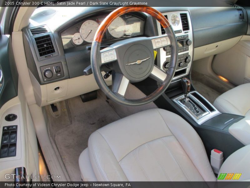Satin Jade Pearl / Dark Slate Gray/Light Graystone 2005 Chrysler 300 C HEMI