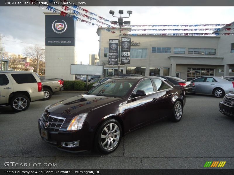 Black Cherry / Ebony 2009 Cadillac CTS Sedan