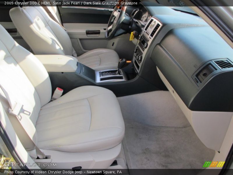 Satin Jade Pearl / Dark Slate Gray/Light Graystone 2005 Chrysler 300 C HEMI
