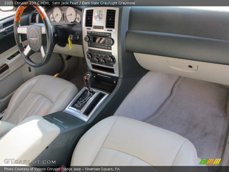 Satin Jade Pearl / Dark Slate Gray/Light Graystone 2005 Chrysler 300 C HEMI