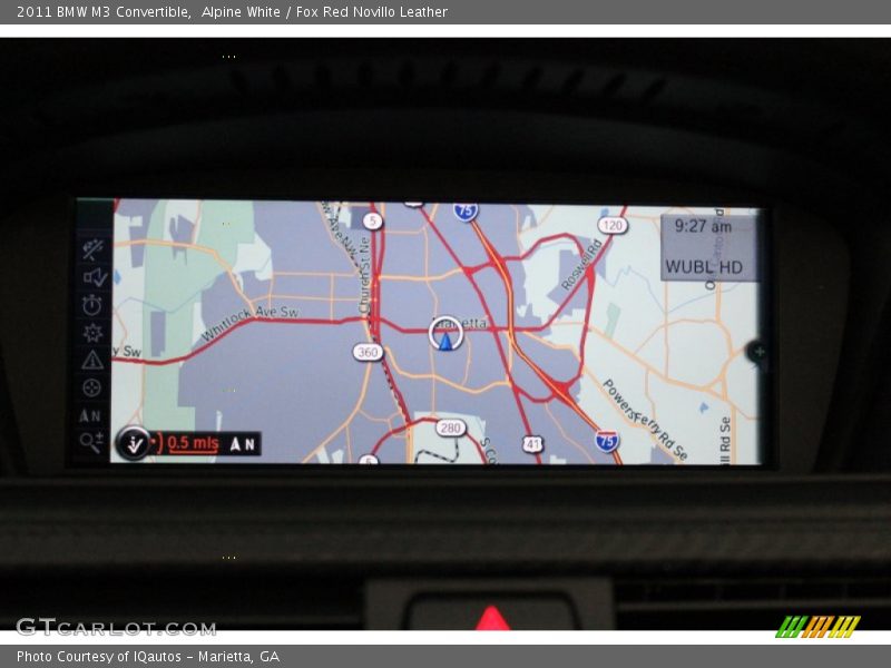 Navigation of 2011 M3 Convertible