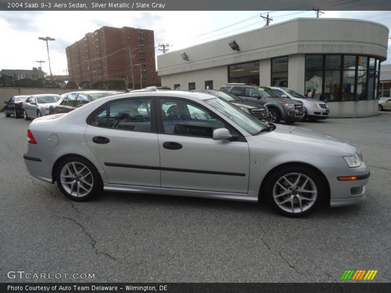 Silver Metallic / Slate Gray 2004 Saab 9-3 Aero Sedan