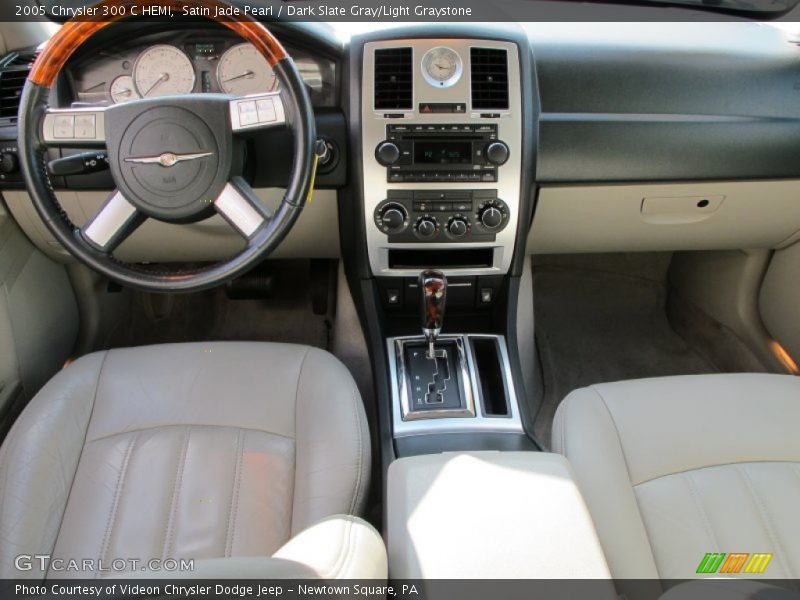 Satin Jade Pearl / Dark Slate Gray/Light Graystone 2005 Chrysler 300 C HEMI
