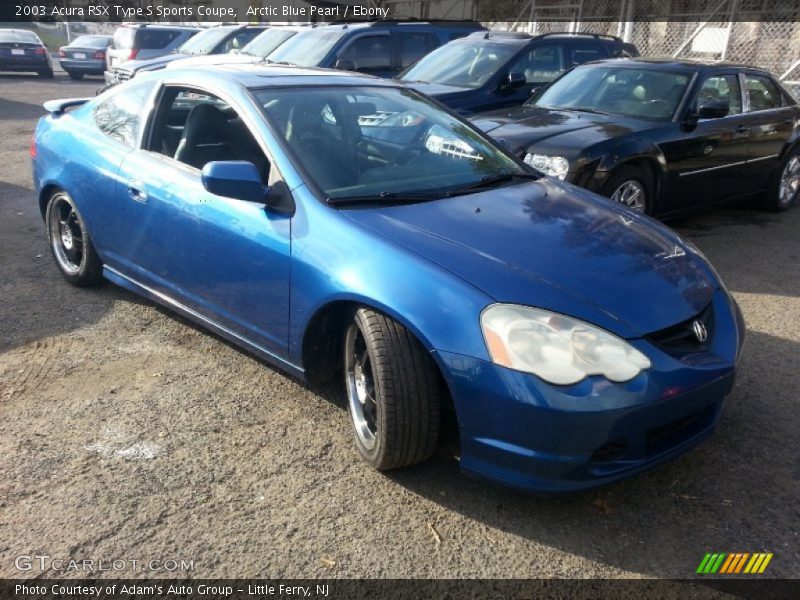 Arctic Blue Pearl / Ebony 2003 Acura RSX Type S Sports Coupe