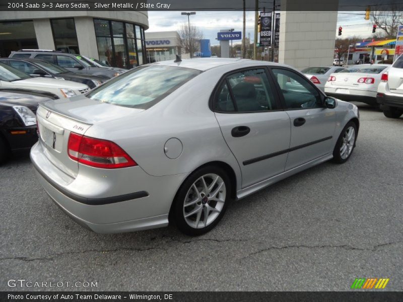 Silver Metallic / Slate Gray 2004 Saab 9-3 Aero Sedan