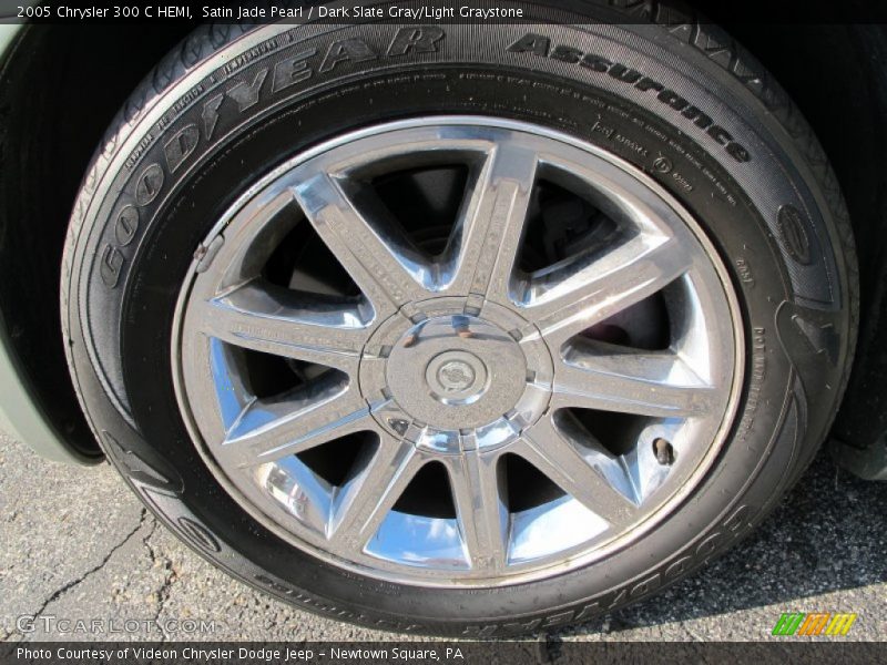 Satin Jade Pearl / Dark Slate Gray/Light Graystone 2005 Chrysler 300 C HEMI