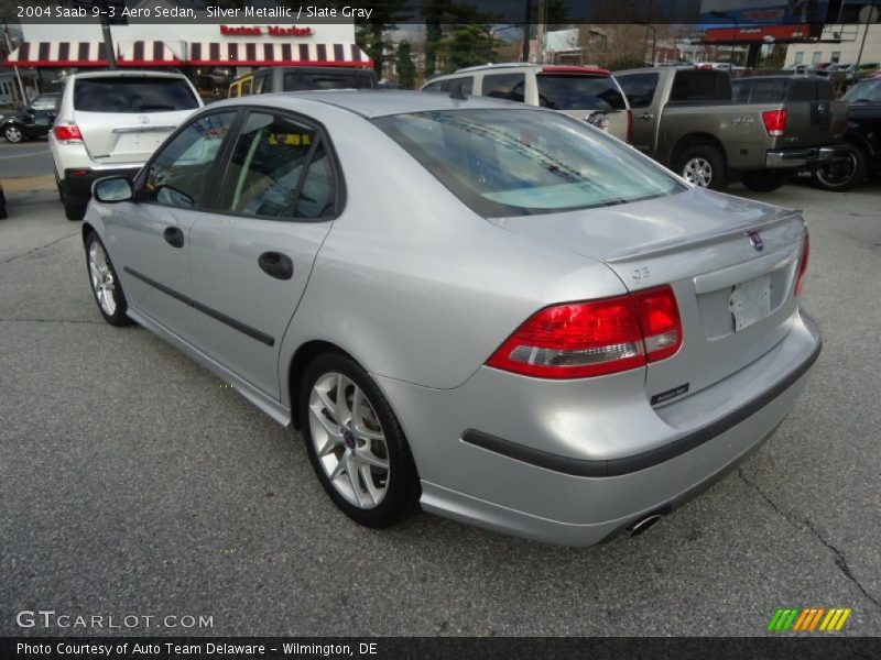 Silver Metallic / Slate Gray 2004 Saab 9-3 Aero Sedan
