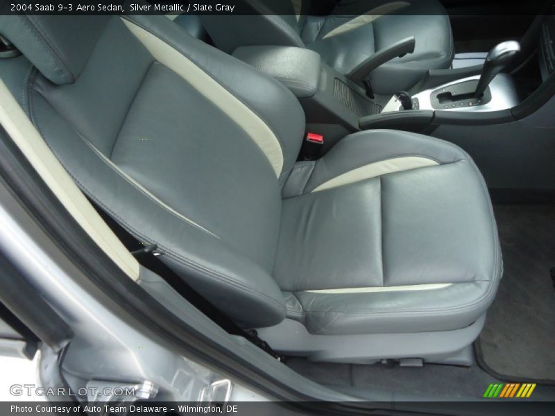 Silver Metallic / Slate Gray 2004 Saab 9-3 Aero Sedan