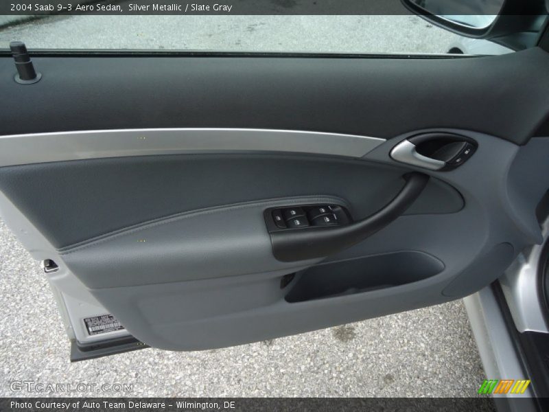 Silver Metallic / Slate Gray 2004 Saab 9-3 Aero Sedan