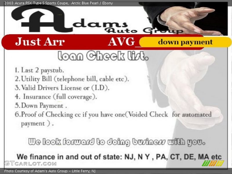 Arctic Blue Pearl / Ebony 2003 Acura RSX Type S Sports Coupe