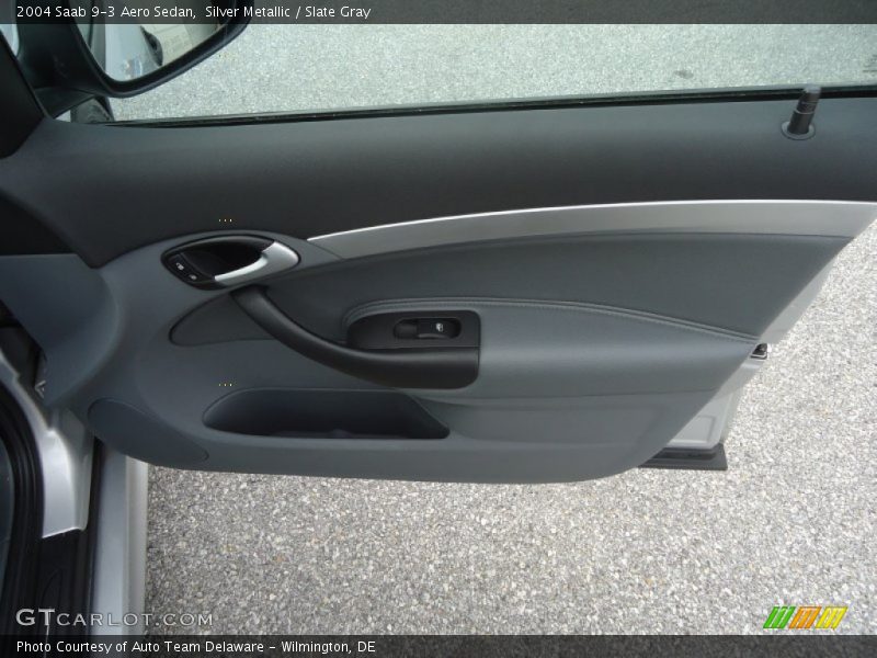 Silver Metallic / Slate Gray 2004 Saab 9-3 Aero Sedan