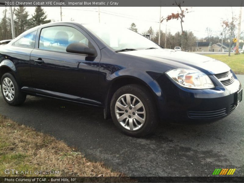 Imperial Blue Metallic / Gray 2010 Chevrolet Cobalt XFE Coupe