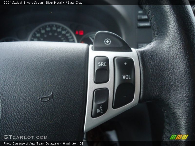 Silver Metallic / Slate Gray 2004 Saab 9-3 Aero Sedan