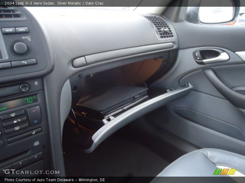 Silver Metallic / Slate Gray 2004 Saab 9-3 Aero Sedan