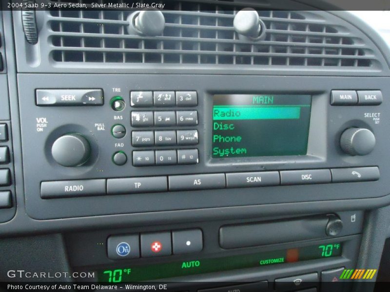 Silver Metallic / Slate Gray 2004 Saab 9-3 Aero Sedan