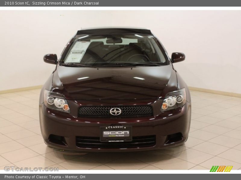 Sizzling Crimson Mica / Dark Charcoal 2010 Scion tC