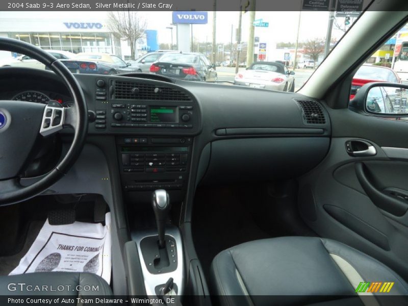 Silver Metallic / Slate Gray 2004 Saab 9-3 Aero Sedan