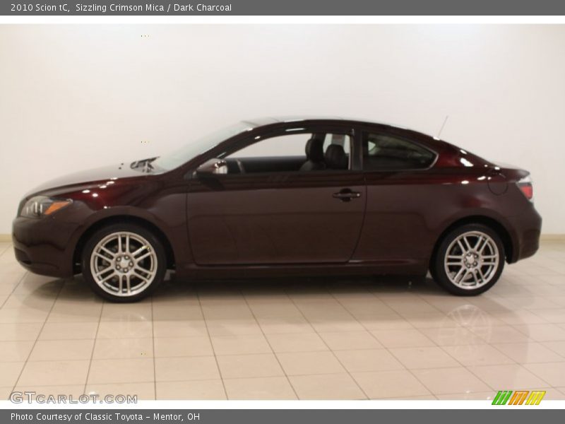 Sizzling Crimson Mica / Dark Charcoal 2010 Scion tC