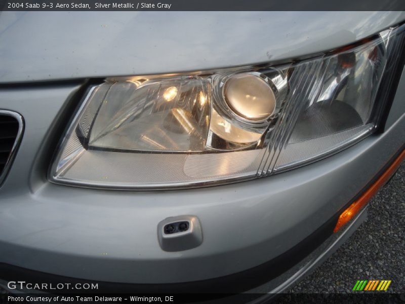 Silver Metallic / Slate Gray 2004 Saab 9-3 Aero Sedan