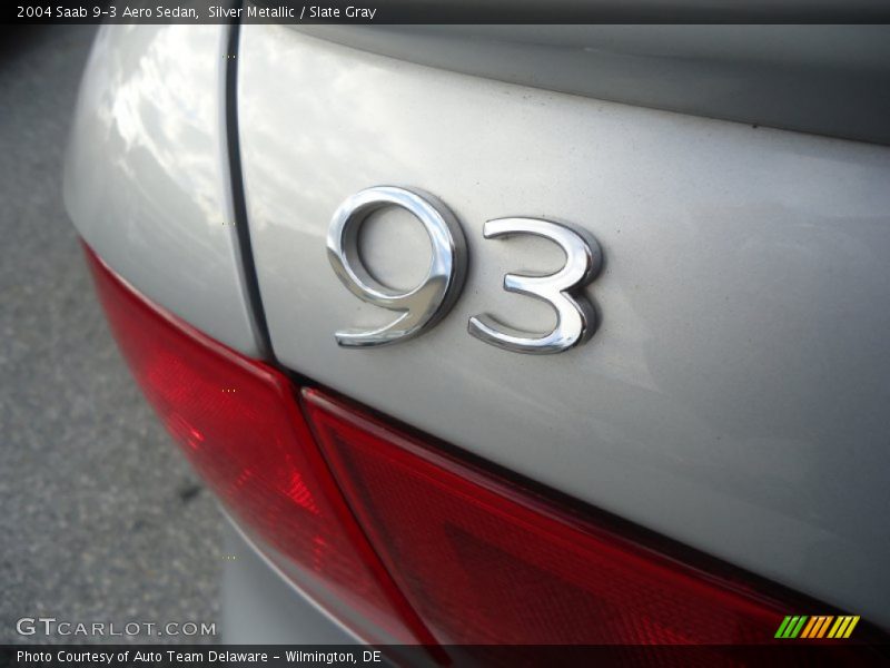 Silver Metallic / Slate Gray 2004 Saab 9-3 Aero Sedan