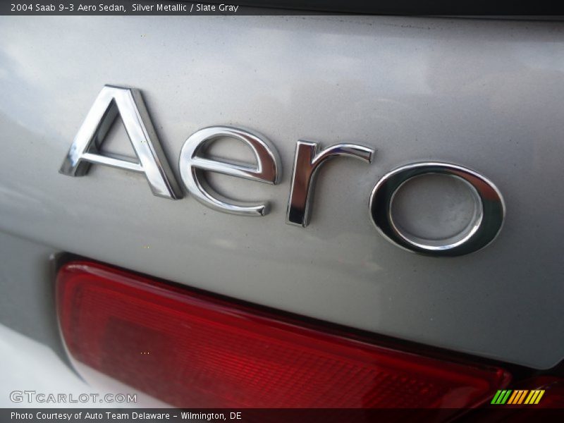 Silver Metallic / Slate Gray 2004 Saab 9-3 Aero Sedan