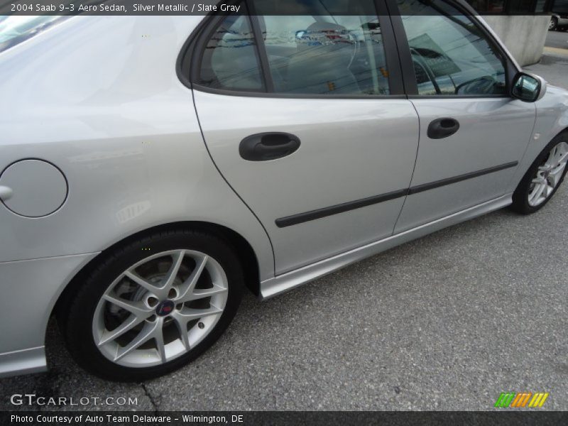 Silver Metallic / Slate Gray 2004 Saab 9-3 Aero Sedan