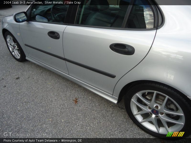 Silver Metallic / Slate Gray 2004 Saab 9-3 Aero Sedan