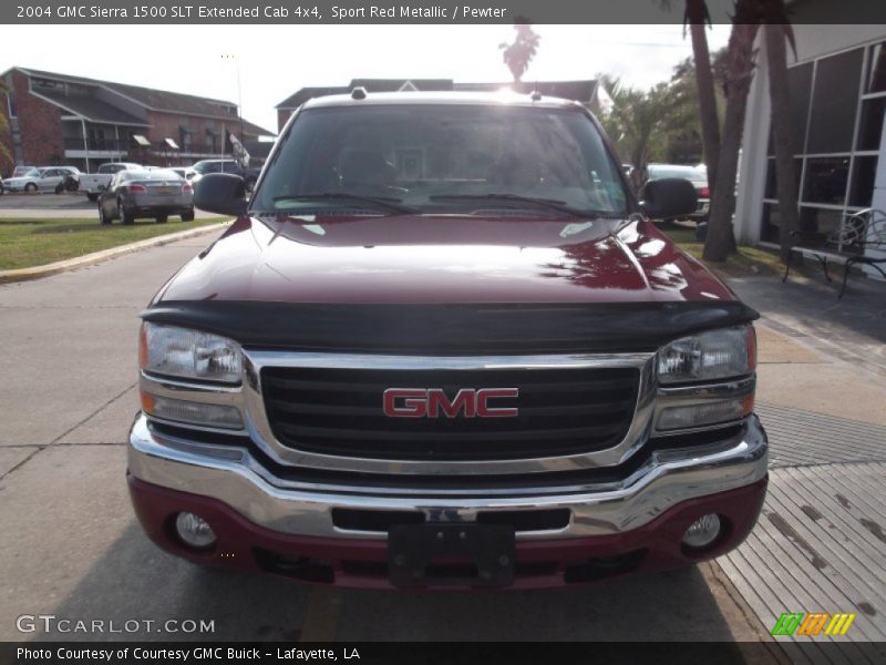 Sport Red Metallic / Pewter 2004 GMC Sierra 1500 SLT Extended Cab 4x4