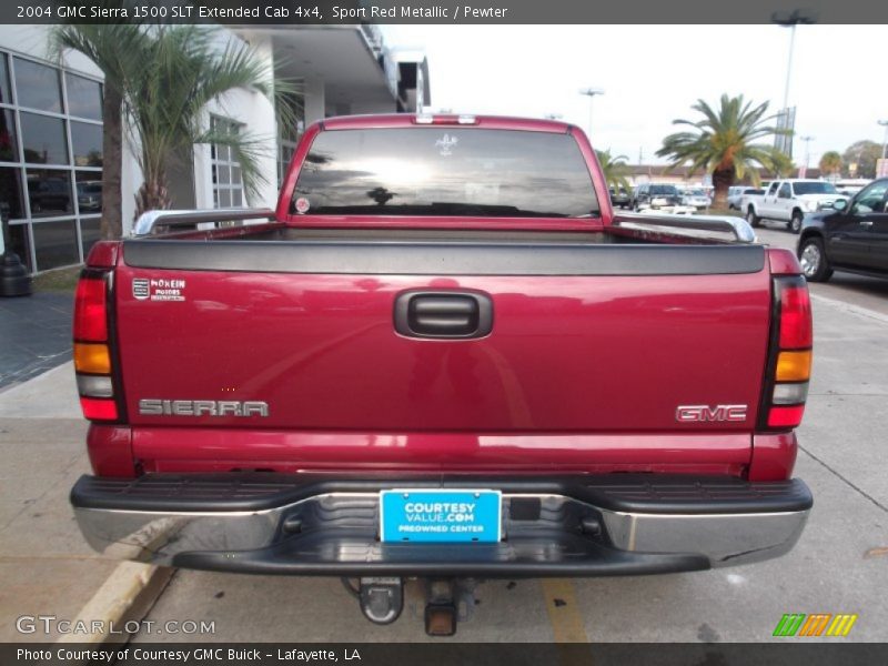 Sport Red Metallic / Pewter 2004 GMC Sierra 1500 SLT Extended Cab 4x4