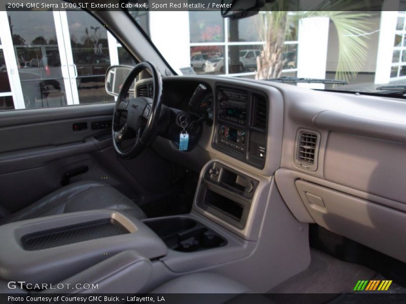 Sport Red Metallic / Pewter 2004 GMC Sierra 1500 SLT Extended Cab 4x4