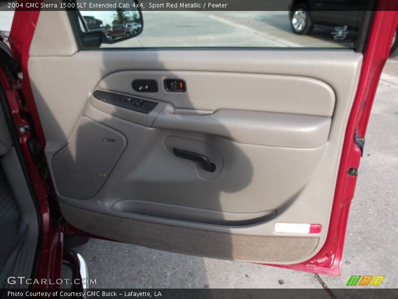 Sport Red Metallic / Pewter 2004 GMC Sierra 1500 SLT Extended Cab 4x4