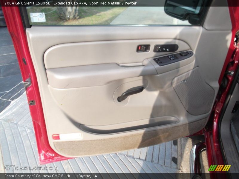 Sport Red Metallic / Pewter 2004 GMC Sierra 1500 SLT Extended Cab 4x4