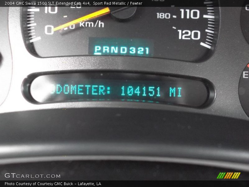 Sport Red Metallic / Pewter 2004 GMC Sierra 1500 SLT Extended Cab 4x4