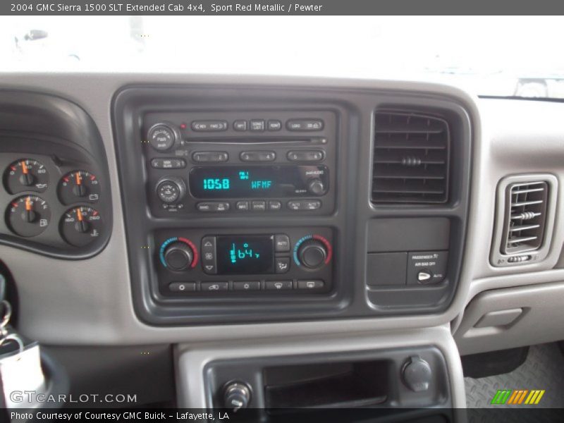 Sport Red Metallic / Pewter 2004 GMC Sierra 1500 SLT Extended Cab 4x4