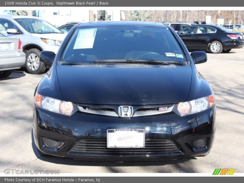 Nighthawk Black Pearl / Black 2008 Honda Civic Si Coupe