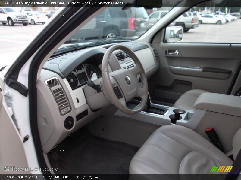 Oxford White / Greystone/Stone 2008 Mercury Mariner V6 Premier