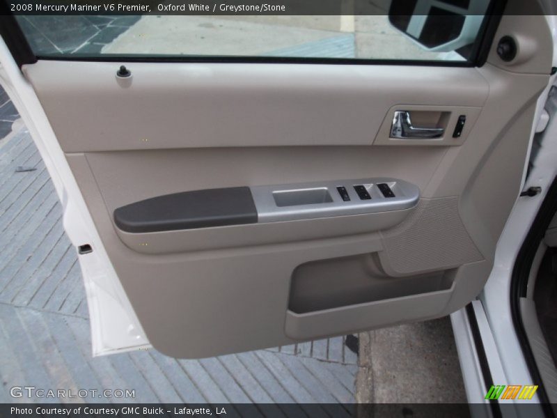 Oxford White / Greystone/Stone 2008 Mercury Mariner V6 Premier