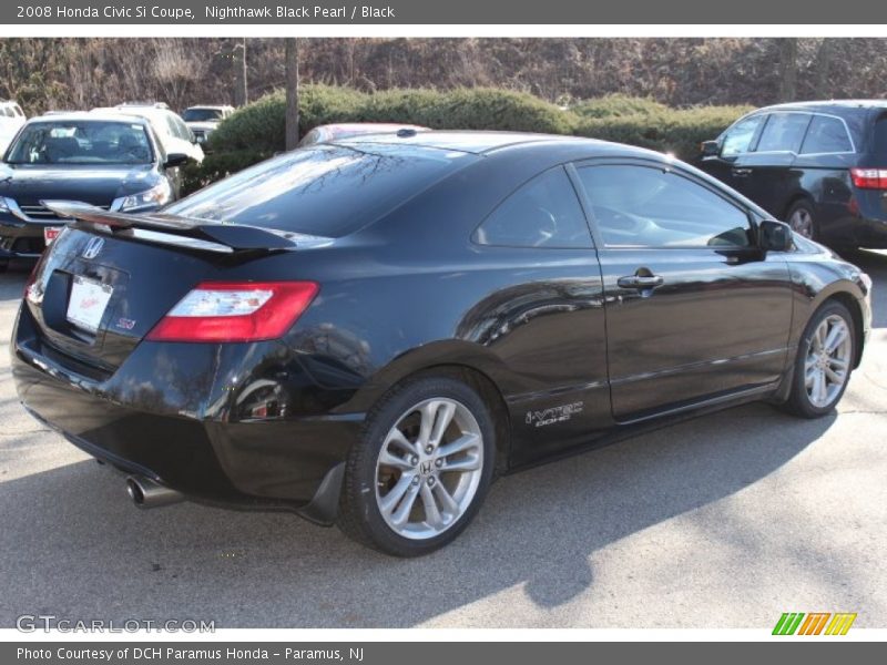 Nighthawk Black Pearl / Black 2008 Honda Civic Si Coupe