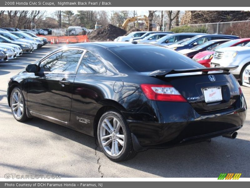 Nighthawk Black Pearl / Black 2008 Honda Civic Si Coupe