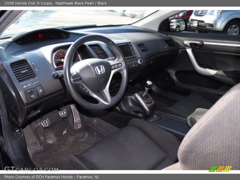Nighthawk Black Pearl / Black 2008 Honda Civic Si Coupe