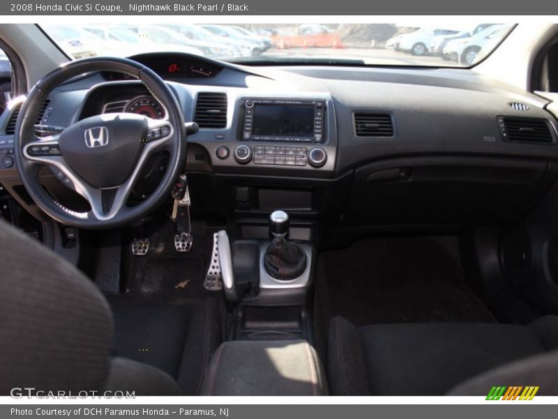Nighthawk Black Pearl / Black 2008 Honda Civic Si Coupe