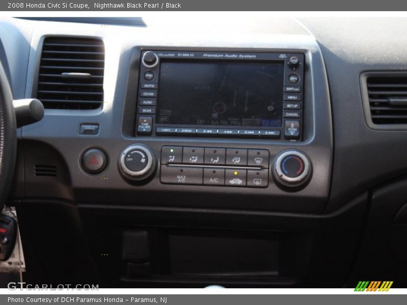 Nighthawk Black Pearl / Black 2008 Honda Civic Si Coupe