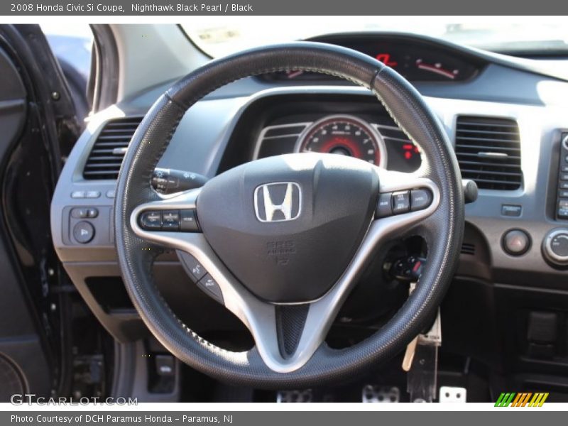 Nighthawk Black Pearl / Black 2008 Honda Civic Si Coupe
